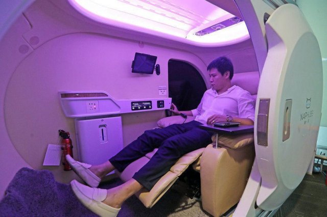 Капсульные комнаты отдыха в международных аэропортах Китая