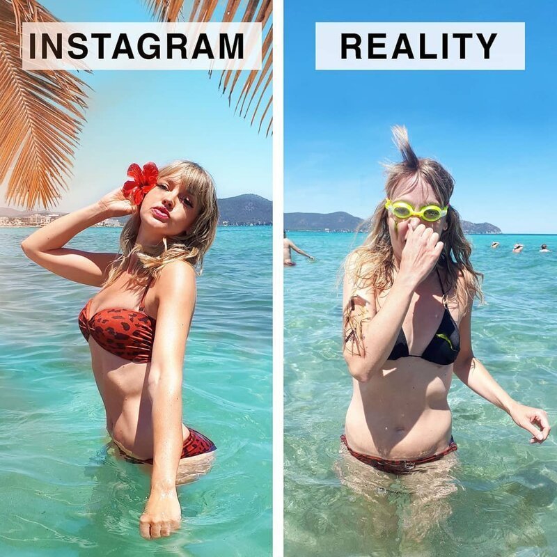 Девушка из Германии показывает, как выглядят идеальные снимки за пределами Инстаграма