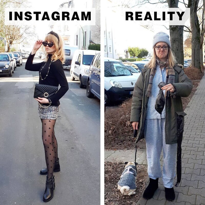 Девушка из Германии показывает, как выглядят идеальные снимки за пределами Инстаграма