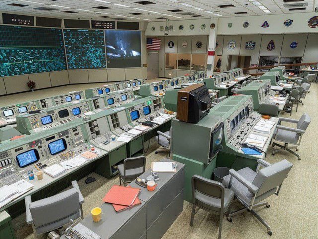 Восстановленный центр управления полётами миссии Аполлон