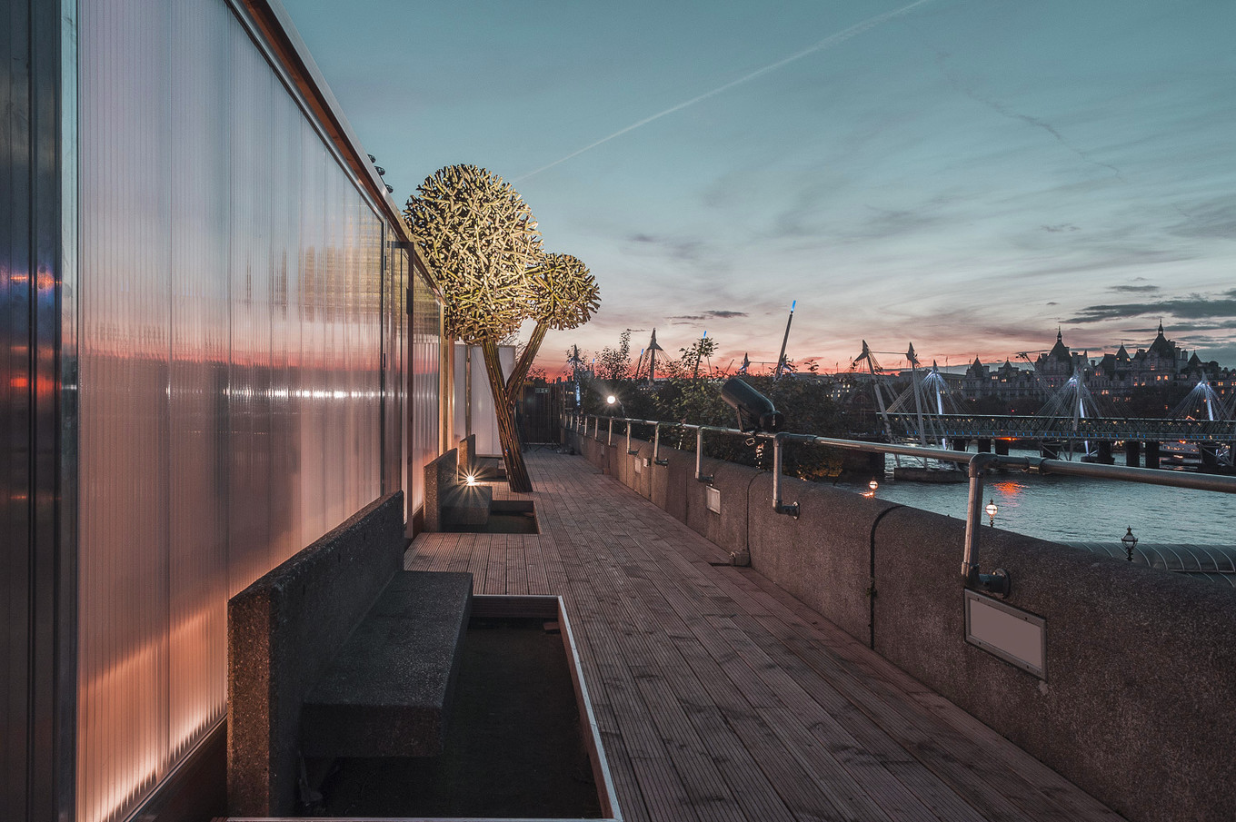 Финская сауна на крыше в Лондоне