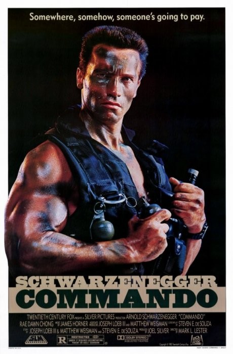 Плакаты с героями боевиков 80-х - 90-х годов