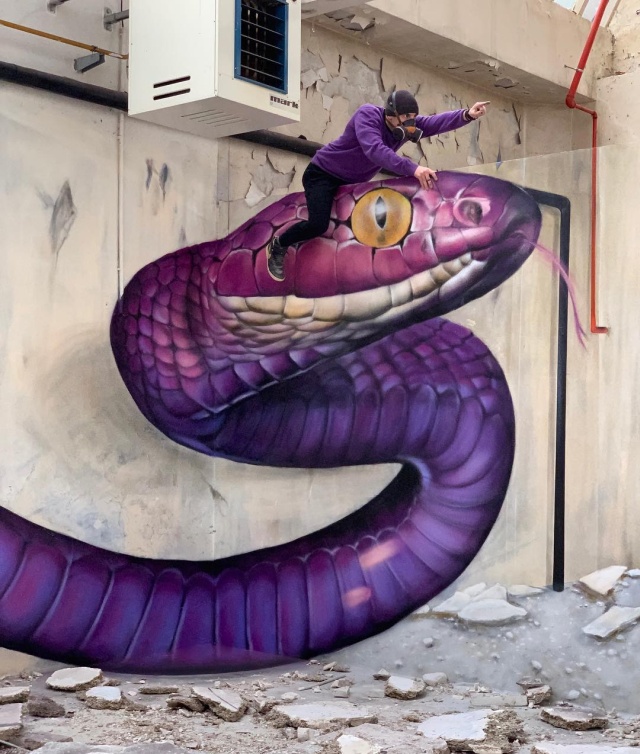 Реалистичные граффити от французского мастера SCAF