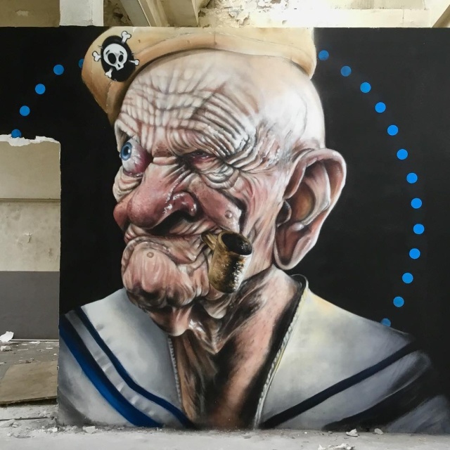 Реалистичные граффити от французского мастера SCAF