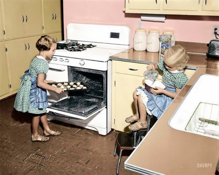 Как выглядели американские кухни в начале ХХ века