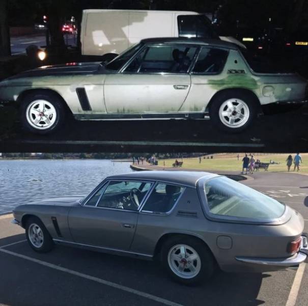 Отреставрированные автомобили: до и после
