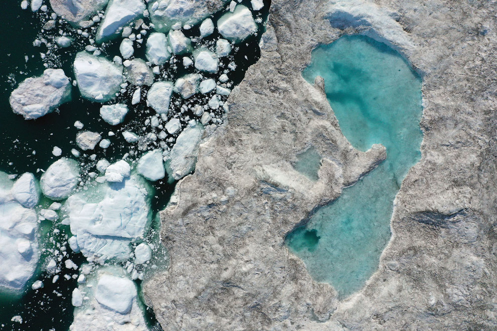 Как тают ледники Гренландии