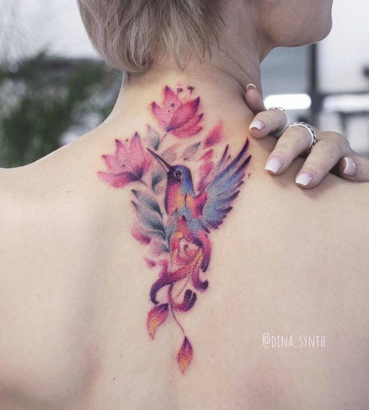 Татуировки в стиле акварели
