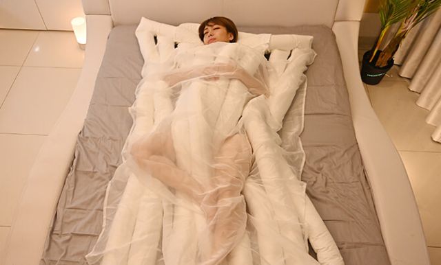 Одеяло-лапша - занятное изобретение из Японии