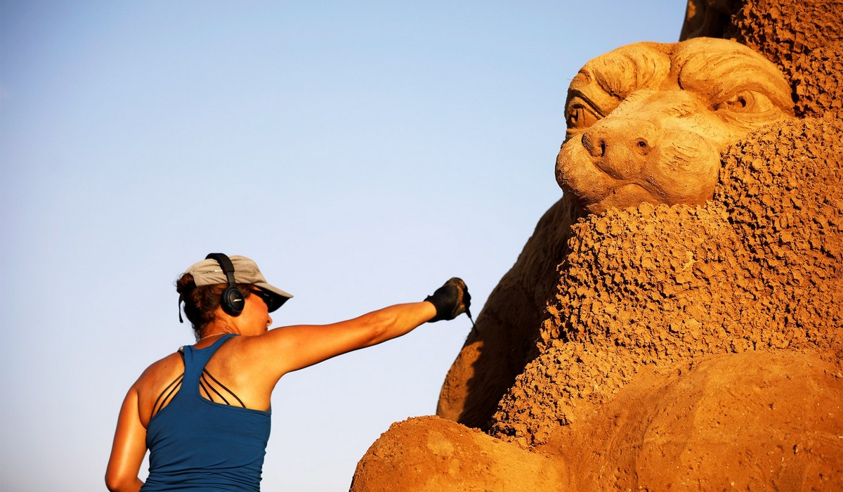 Международный фестиваль песчаных скульптур 2019 в Израиле