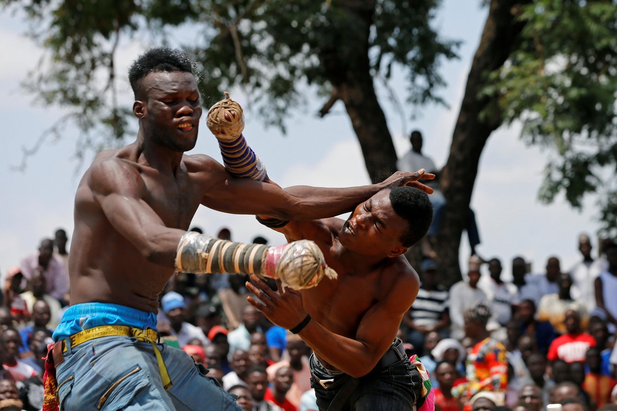 Жестокий нигерийский бокс Дамбе