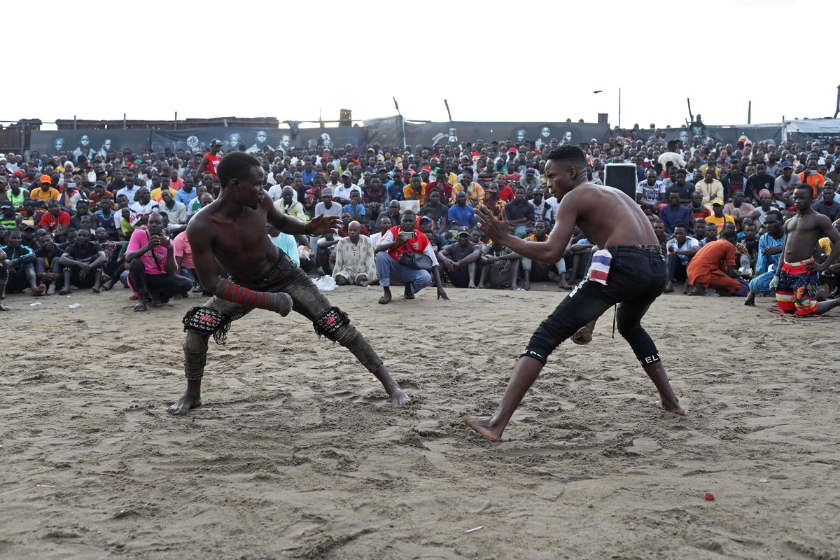 Жестокий нигерийский бокс Дамбе