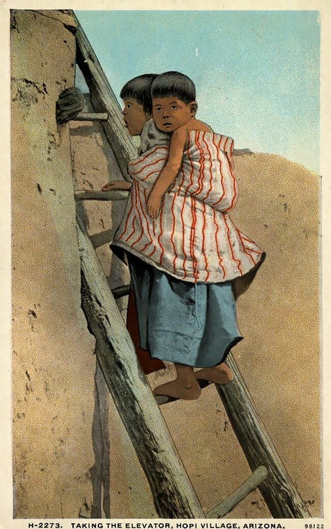 Amerikai bennszülött élet a 20. századi képeslapokon