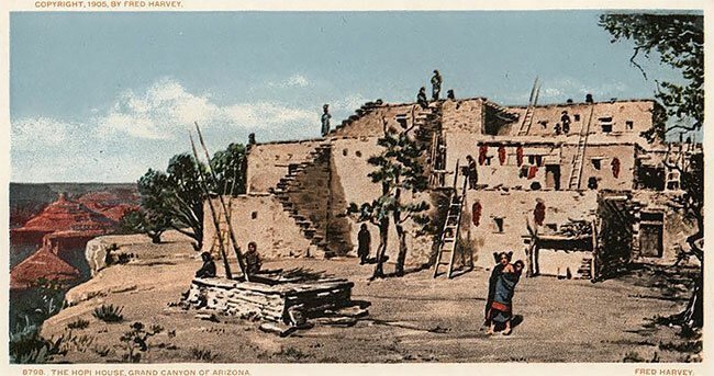 Жизнь коренных народов США на почтовых открытках XX века