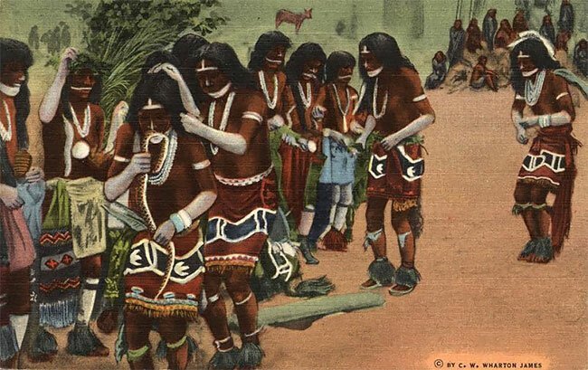 Жизнь коренных народов США на почтовых открытках XX века