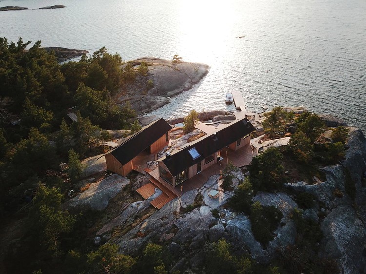 Дом для отдыха на живописном острове в Финляндии