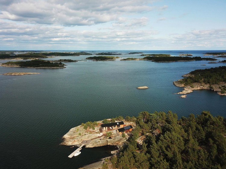 Дом для отдыха на живописном острове в Финляндии
