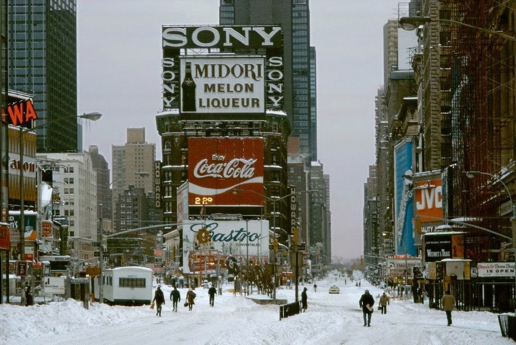 Нью-Йорк 30 лет назад на снимках