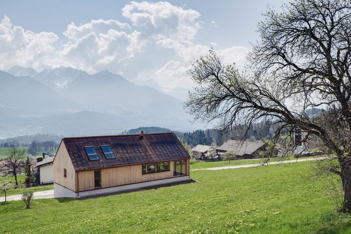 Частный деревянный дом в Австрии
