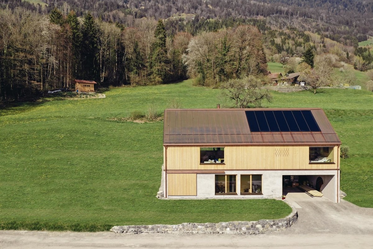 Частный деревянный дом в Австрии
