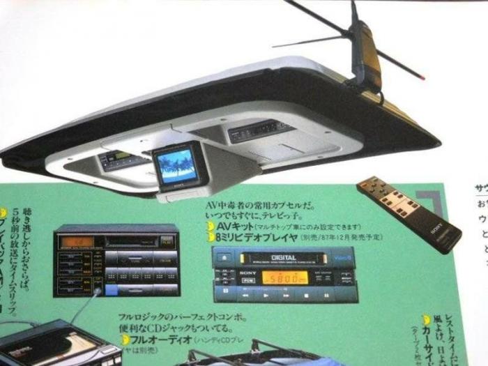 Sony AV-Capsule — крыша с телевизором для Mitsubishi Mirage