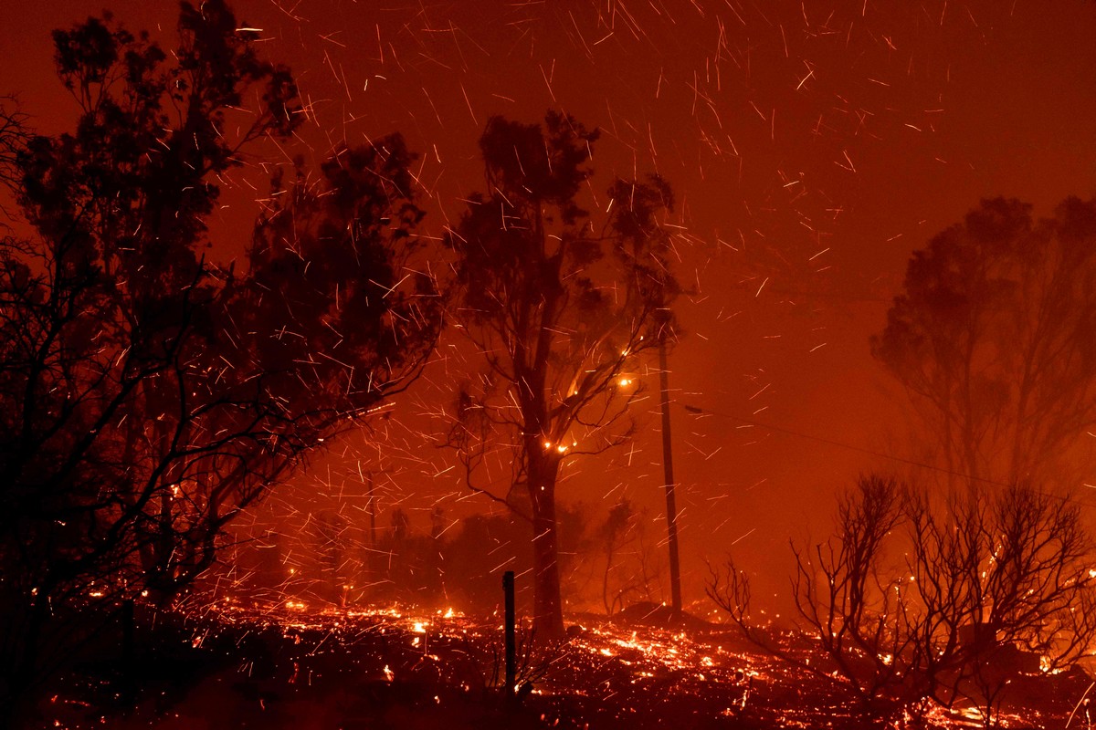 Лесные пожары в Санта-Барбаре