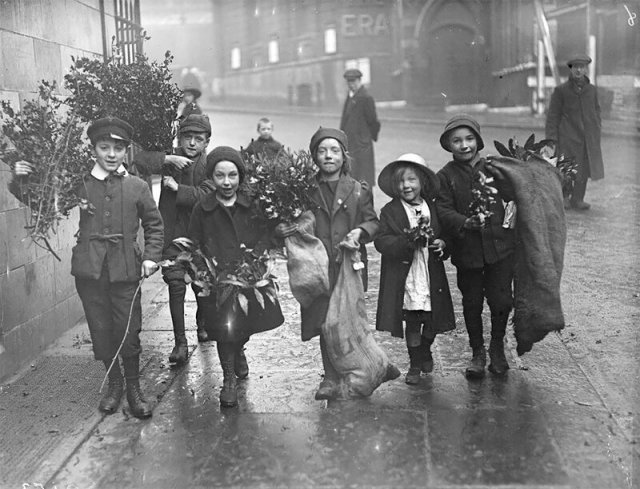 Архивные рождественские фотографии 1895-1930 годов