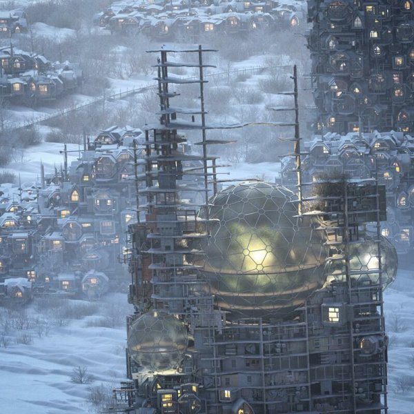 Фантастические города будущего от художника Мэтью Борретта