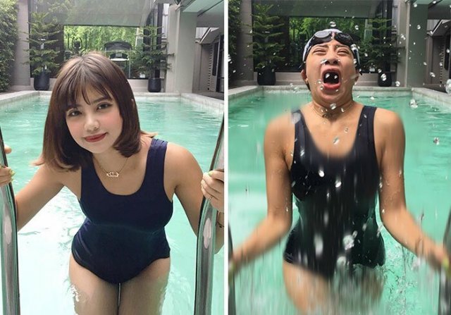 Instagram модель из Таиланда показала, что остается за кадром