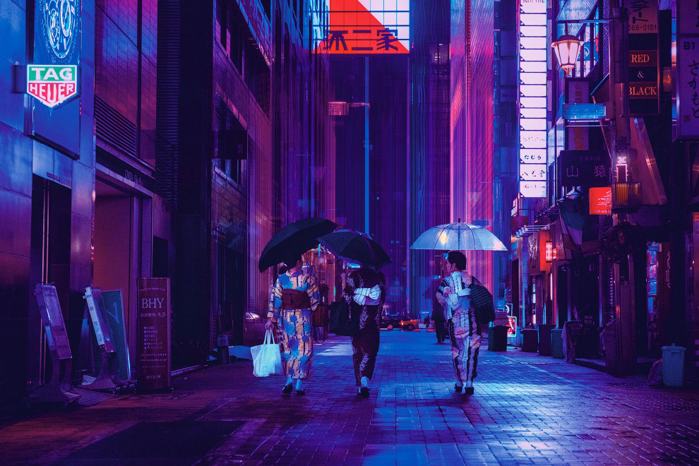 Ночной мир Токио на снимках Лиама Вонга