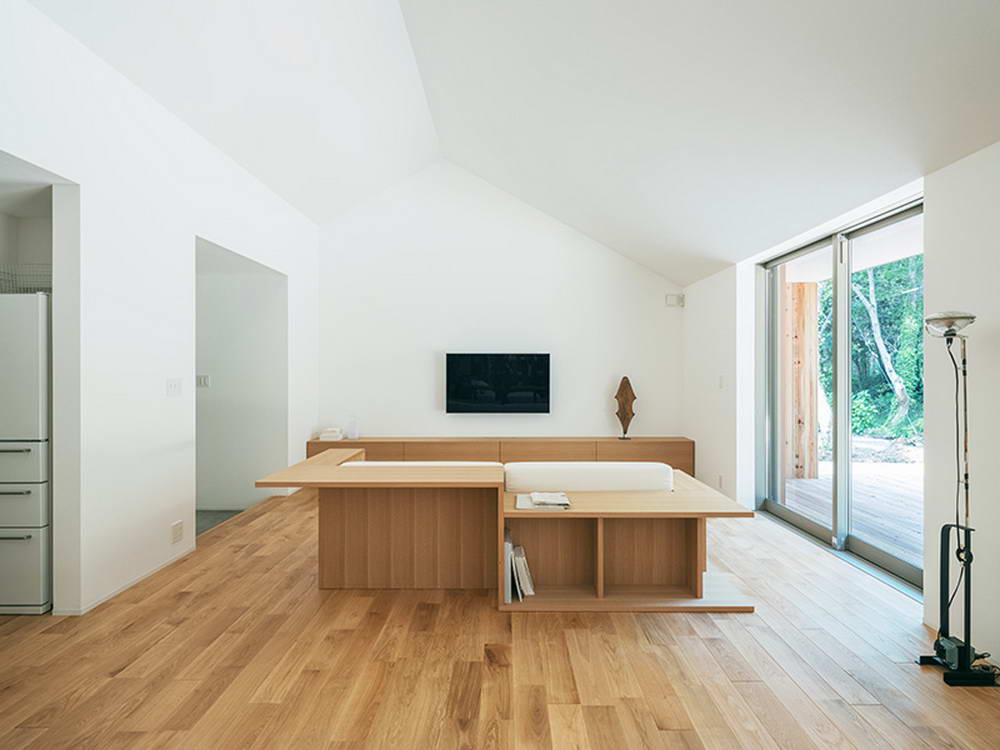 Одноэтажный сборный дом для отдыха в Японии чтобы, Одноэтажный, надеется, Plain, House, использования, сборный, более, Японии, соответствии, поскольку, владельцы, могут, создать, легко, переместить, мебель, внутри, внешнее, жилое