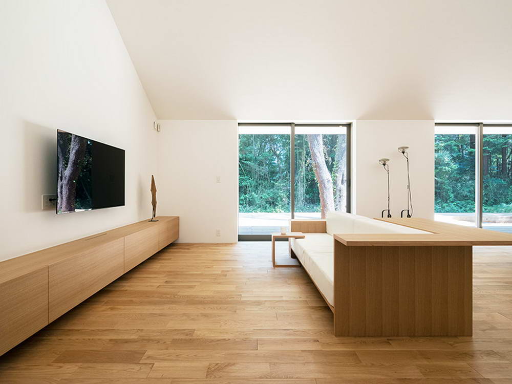 Одноэтажный сборный дом для отдыха в Японии чтобы, Одноэтажный, надеется, Plain, House, использования, сборный, более, Японии, соответствии, поскольку, владельцы, могут, создать, легко, переместить, мебель, внутри, внешнее, жилое