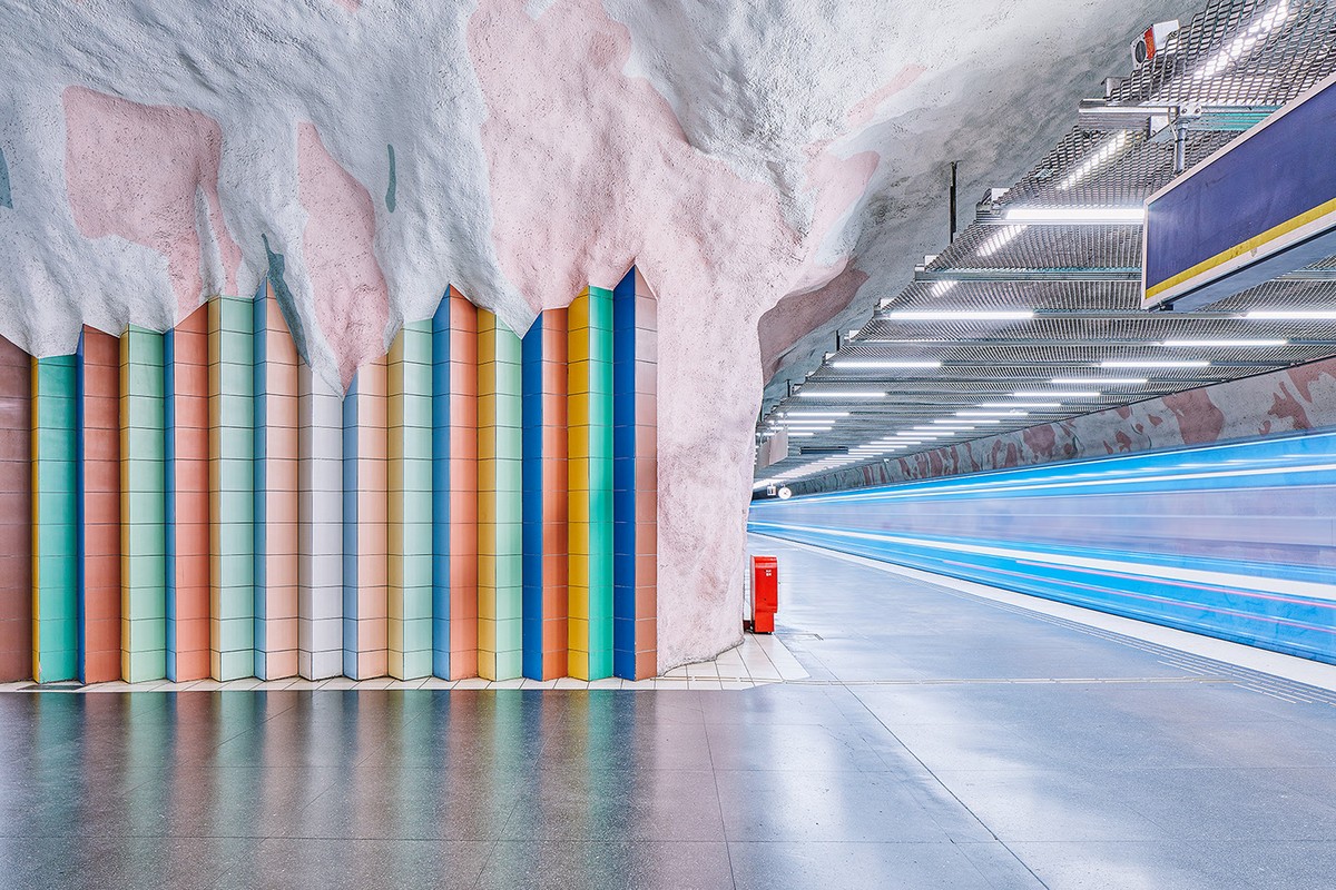 Красота метрополитена Стокгольма на снимках Давида Альтрата