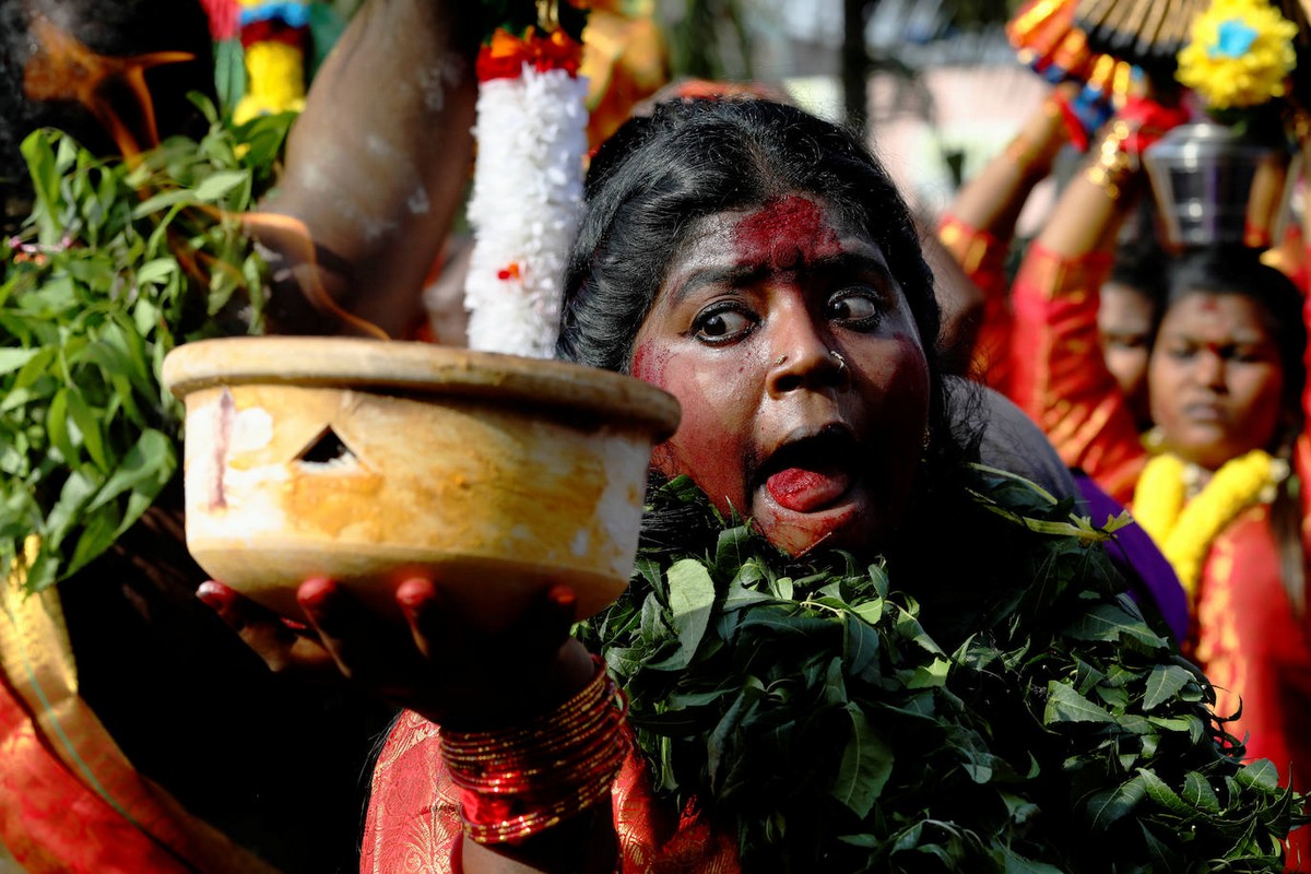 Индуистский фестиваль Тайпусам в малазийском стиле