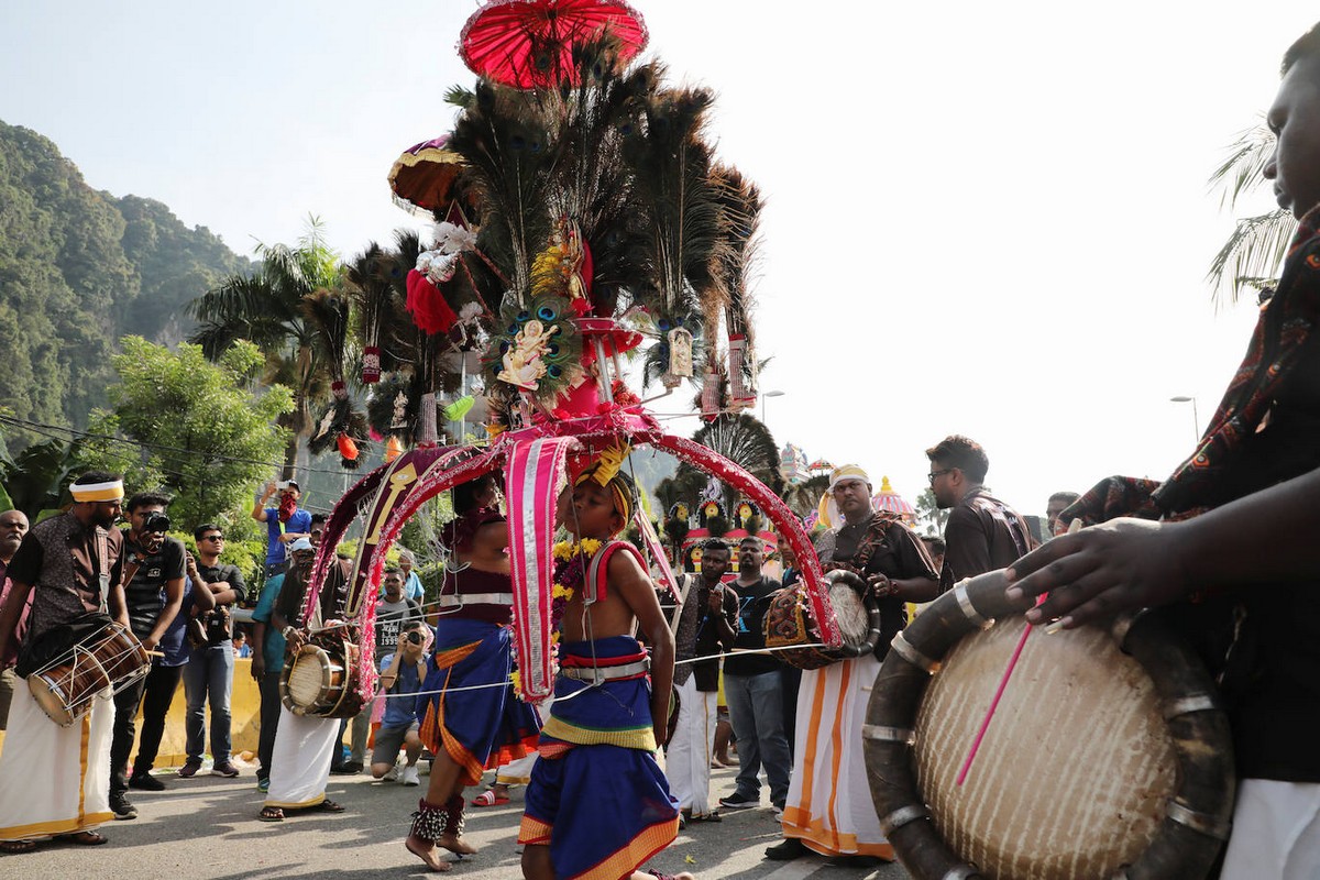 Индуистский фестиваль Тайпусам в малазийском стиле