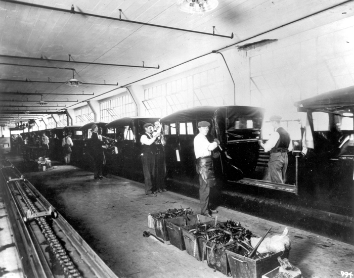 Történelmi képek az első Ford Motor Company gyáraktól