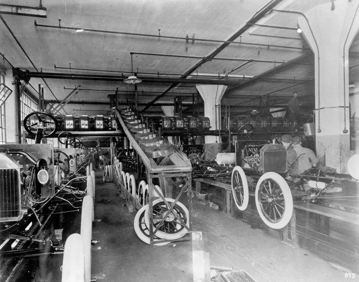 Történelmi képek az első Ford Motor Company gyáraktól