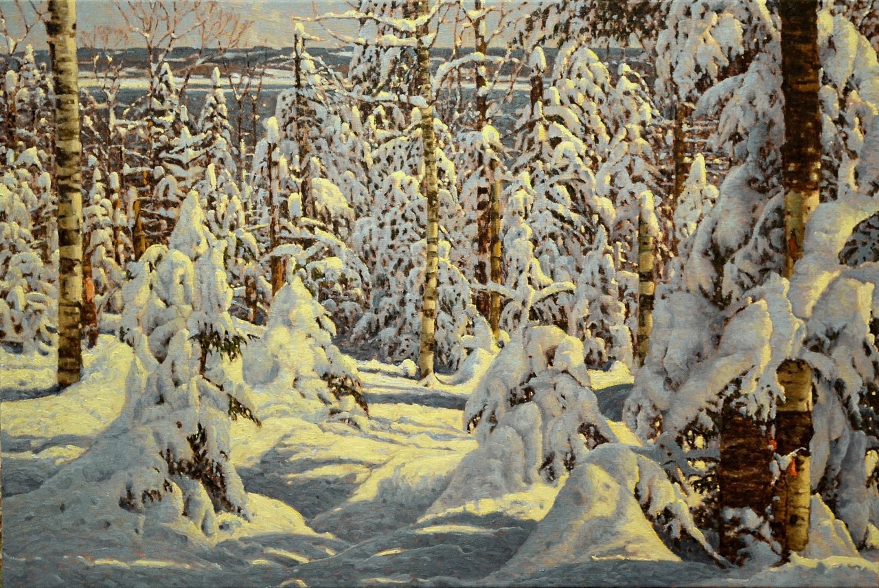 Волшебная зима на картинах Ришара Савуа