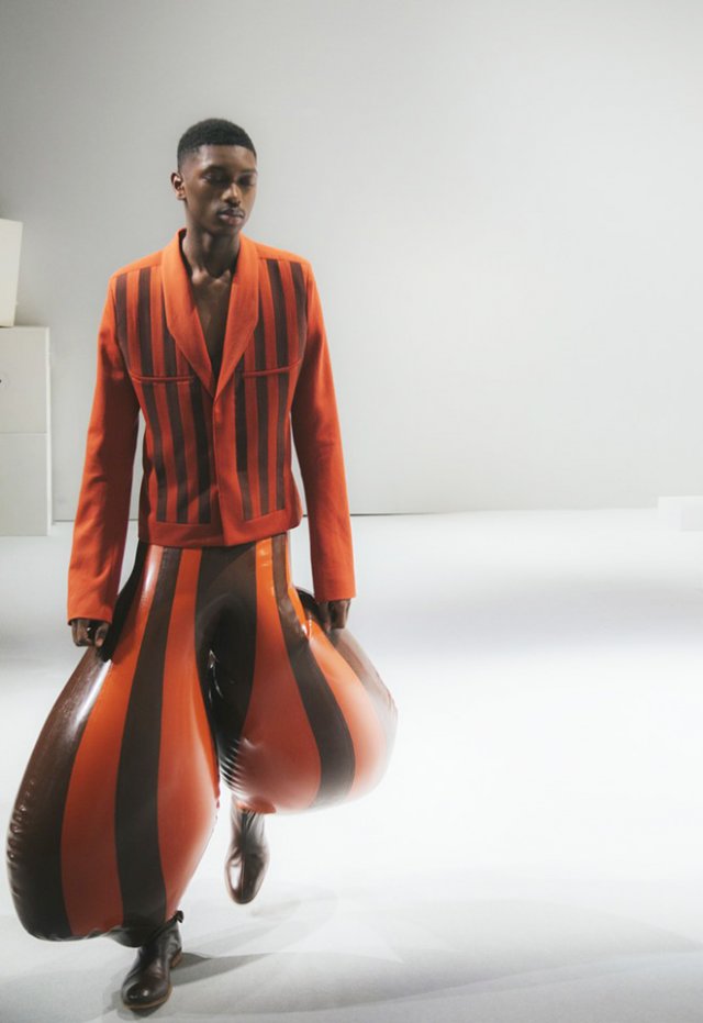 Необычная модная коллекция мужских брюк от Лондонского колледжа моды