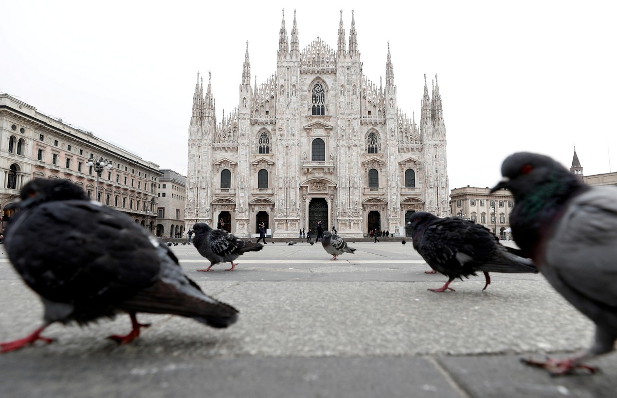 Улицы Италии опустели из-за коронавируса