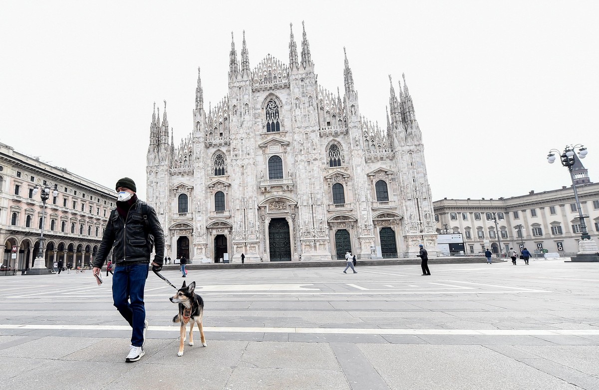 Улицы Италии опустели из-за коронавируса