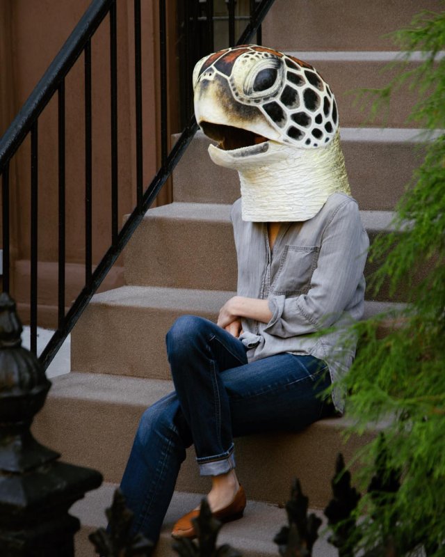 Реалистичные маски животных из папье-маше от Лиз Секстон