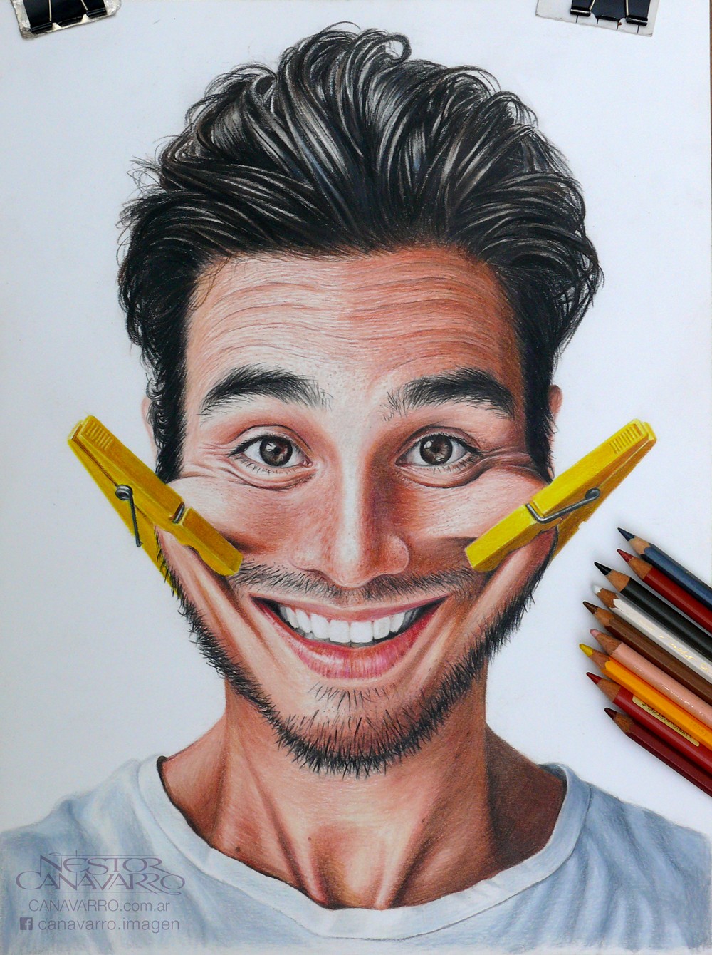 Гиперреалистичные портреты карандашами от Нестора Канаварро