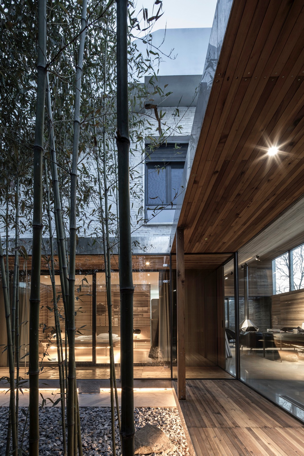 Дом с интеграцией пространств в Пекине пространство, пространства, внутреннее, также, между, связь, имеют, вместе, метров, природой, чтобы, уровня, районе, студии, Основная, заключалась, бетонные, спроектирован, независимость, плиты