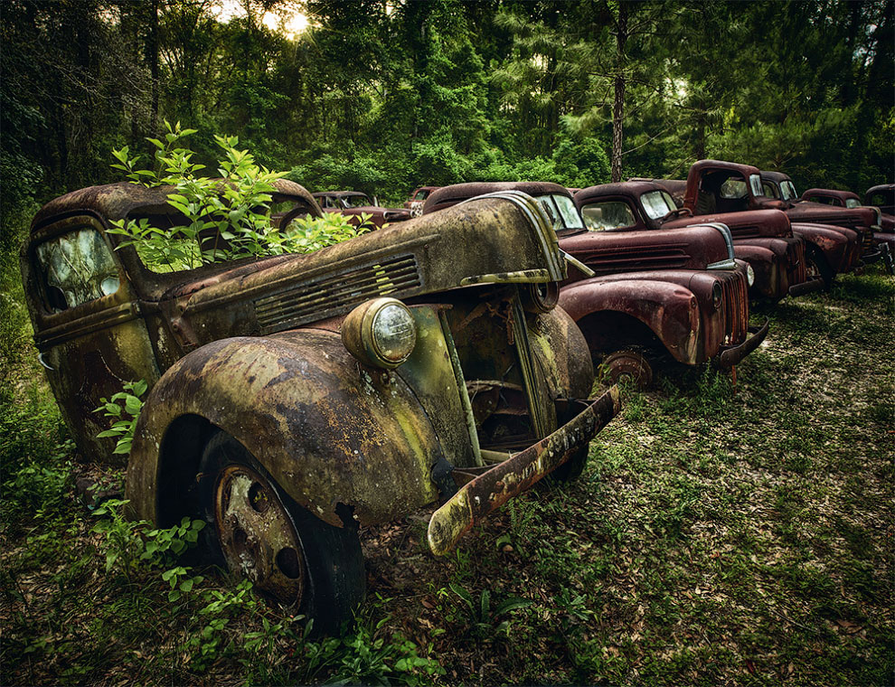 Заброшенные старые автомобили в Европе и США Авто/Мото