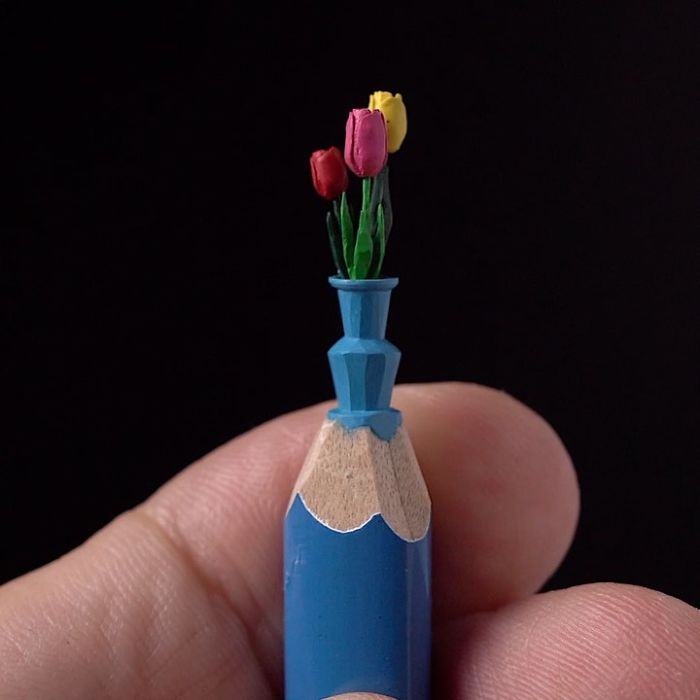 Невероятные шедевры на кончиках карандашей