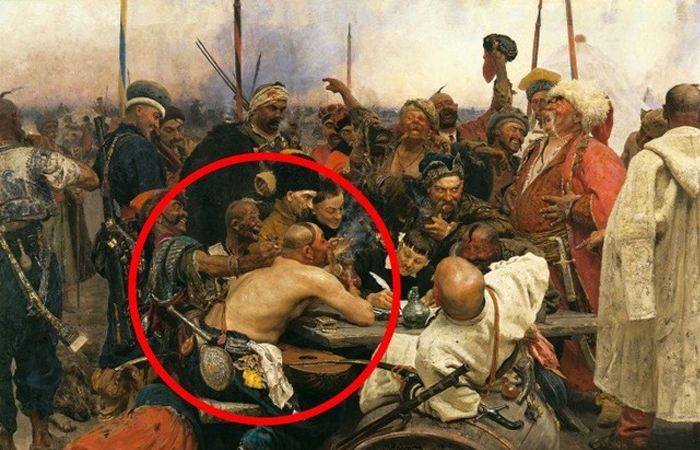 Почему Репин изобразил казака без одежды на известной картине