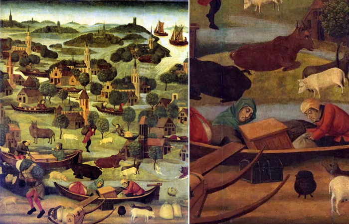 Правда и вымысел на картине Альма-Тадемы Наводнение в Бисбосе в 1421 году