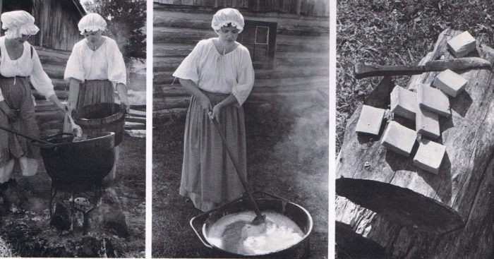Как раньше хозяйки стирали белье в деревне