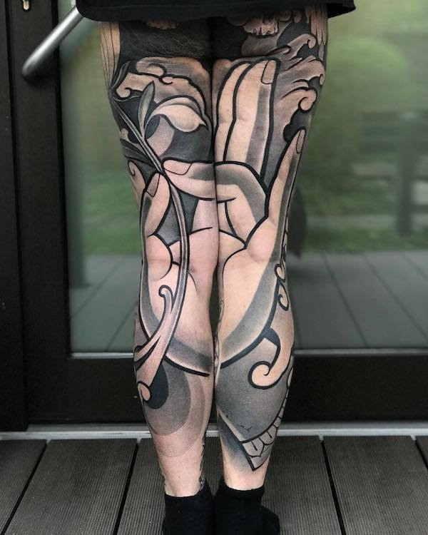 Split-татуировки, состоящие из двух частей